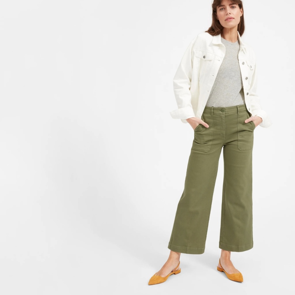 The Wide Leg Crop Utility Pant